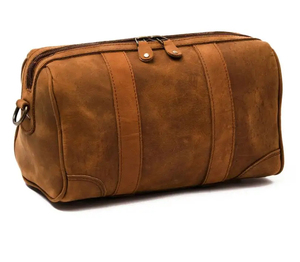 Kit en cuir personnalisé de haute qualité sac de toilette en cuir hommes trousse de toilette en cuir cadeaux d'anniversaire pour adulte - Product Image 5