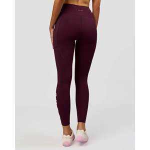 Rep Ultra High-Rise Push-Up Yoga <b>Leggings</b> with Pockets-Cherry Lacquer-<b>White</b> - Product Image 2