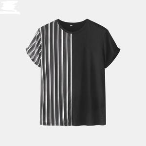 Camiseta de algodón con cuello redondo para hombre, camiseta personalizada de manga corta con estampado OEM - Product Image 6