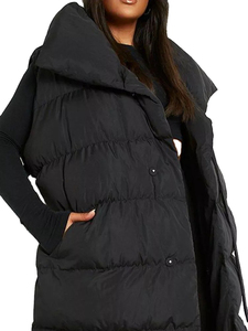 Dikson Sports conception personnalisée en gros hiver à manches longues bouffant doudoune manteau fermeture éclair mode bulle manteau pour dames femmes - Product Image 5