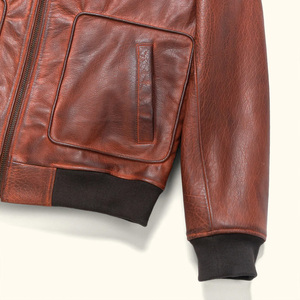 Premium Custom <b>Leather</b> Bomber <b>Jacket</b> With Personalized Logo Printing Embroidery <b>Mens</b> Womens Outerwear OEM Factory - Product Image 5
