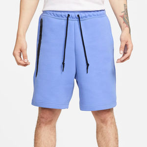 Pantalones Cortos Deportivos para Hombre, con Logotipo Personalizado, Ecológicos, Transpirables, de Felpa Azul, Lisos, hasta la Rodilla, Estilo Urbano, Diseño Sólido - Product Image 4