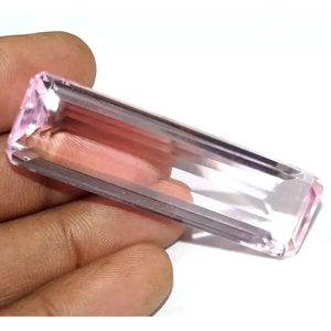 พลอยโทแพซสีชมพูทรงเอเมอรัลด์คัท น้ำหนัก 94.35 กะรัต คุณภาพระดับ AAA+ ได้รับการรับรองจาก EGL ของแท้จากบราซิล Gem219 - Product Image 3