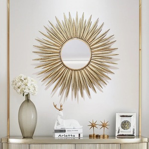 Design de qualité supérieure Top vente miroir mural encadré en métal pour la décoration salon salle de bain couloir chambre décor. - Product Image 5
