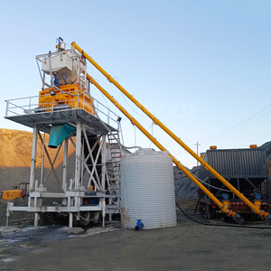 Hydraulic Lifting Mobile Batch ing Plant Neuankömmling Kleine tragbare Transport beton anlage zum Verkauf - Product Image 6