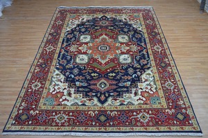 Tapis faits à la main en laine, anciens, noués à la main, 8x14, 9x12, multicolores, ensembles de tapis de prière pour la maison, salon, sols, CR38 - Product Image 2