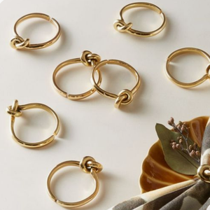 Anillos de Servilleta de Aluminio de Diseño Moderno y Lujoso de Calidad Superior, Ecológicos, para Bodas, Fiestas y Decoración del Hogar - Product Image 5