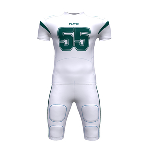 Uniforme personalizable de fútbol americano de la mejor calidad, material transpirable de talla grande con manga corta, uniforme de sublimación - Product Image 1