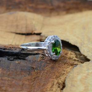 แหวนเงินแท้ 925 ประดับเพชรซิคอน งานแฮนด์เมด สไตล์โบฮีเมียน ของขวัญสำหรับเด็ก งานปาร์ตี้ งานแต่งงาน - Product Image 4