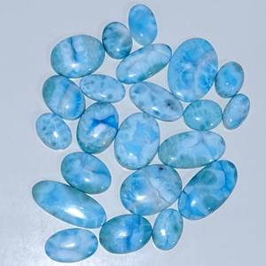 AAA + alta calidad Natural Larimar piedra preciosa suelta cabujón piedra preciosa suelta mezcla forma y tamaño Larimar piedra preciosa para la fabricación de joyas - Product Image 3