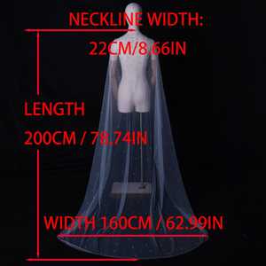 Chal de Encaje Elegante con Perlas y Malla Color Marfil Bridella, Decoración de Encaje, Suave y Cálido para Bodas, Bailes de Graduación y Eventos Formales - Modelo VG17A-I - Product Image 6