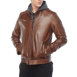 Vente en gros de vestes en cuir pour hommes de haute qualité dernière mode vestes en cuir PU de haute qualité pour hommes - Product Image 4