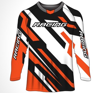 เสื้อเจอร์ซีย์มอเตอร์ครอสแขนยาวพิมพ์ลายแบบซับลิเมชั่นสำหรับผู้ชาย OEM เสื้อเจอร์ซีย์จักรยานเสือภูเขาดาวน์ฮิลล์ เสื้อผ้ามอเตอร์ไซค์มอเตอร์ครอส - Product Image 5