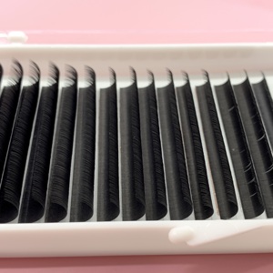 Cils ultra légers Full Curl Mink Classic Individual New Arrival Box 12 Line Full Length Pointed Base Lashes Cheap Price OEM - Product Image 6