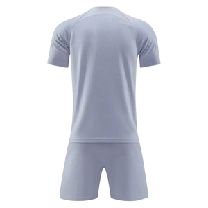 ชุดเสื้อเจอร์ซีย์ฟุตบอลชุดเสื้อเจอร์ซีย์สำหรับผู้ใหญ่ชุดฟุตบอล100% ผ้าโพลีเอสเตอร์แห้งเร็วสีแดงและสีดำ - Product Image 6