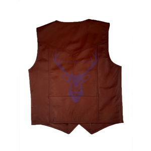 100% véritable peau de vache en cuir gilet réversible moto Club gilet bouton décorations décontracté impression imperméable respirant pour - Product Image 2