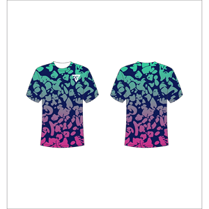 เสื้อยืดแขนสั้นผู้ชายสีเขียวอมฟ้าลายจุด ทรงปกติ คอกลม ลำลอง พิมพ์ลาย Trackstar OEM แบรนด์ส่วนตัว TSI-G05-P0717 - Product Image 2