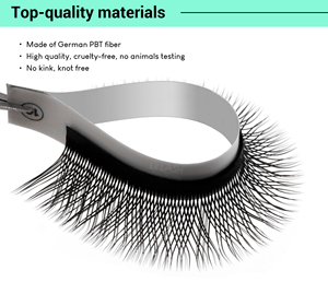Cils YY pré-faits à base plate étroite, best-seller, légers, à pointe fendue, plateau de cils YY pré-faits, cils de vison en gros, moelleux - Product Image 6