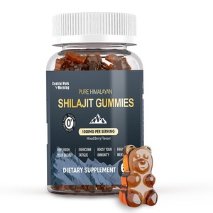 Extracto de Shilajit orgánico de etiqueta privada OEM, gominolas, suplemento de resina de Shilajit del Himalaya, soporte energético, cápsulas de memoria cerebral, tambor - Product Image 1