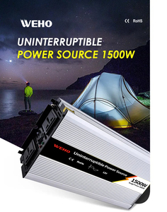 Onduleur de haute qualité 600W 1000W 3000W WHPU-1500-24 24V DC à AC 110V 220V Onduleur à onde sinusoïdale pure avec <span class=keywords><strong>chargeur</strong></span> de <span class=keywords><strong>batterie</strong></span> - Product Image 1