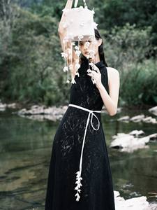 New Design Sleeveless Women's <b>Dresses</b> Summer Clothes Quality Organic Fabric LIAM <b>MAXI</b> <b>DRESS</b> With Floral <b>Straps</b> WHITE ANT Vietnam - Product Image 5