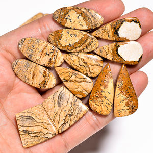 Imagen de alta calidad Par de jaspe Pendientes de piedras preciosas de cuarzo natural Precio de fábrica directo al por mayor Ofrecido - Product Image 6