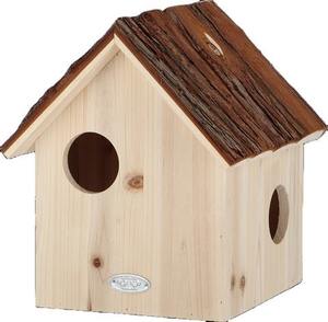 บ้านนกไม้สำหรับกลางแจ้งหรือสวนในคุณภาพทนทานพร้อมการตกแต่งที่ทนทานบ้านนกทำจากไม้ - Product Image 1