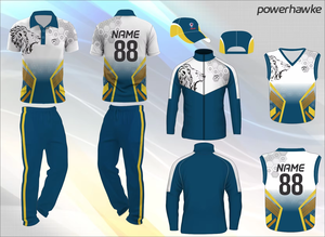 ชุดเล่นคริกเก็ตสำหรับเด็กผู้ชายชุดเล่นกีฬาพร้อมชื่อทีม COLOUR โลโก้และตัวเลือกขนาด - Product Image 2