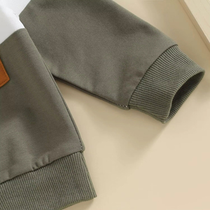 Ensemble de survêtement pour bébé à la mode pour garçons et filles Matériau en coton doux Vêtements de sport confortables Tenue décontractée pour bébé - Product Image 4