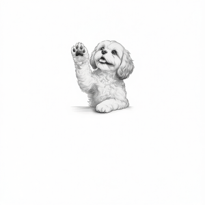 Maglietta a Maniche Lunghe con Stampa Cane Cavachon - Categoria Prodotti Promozionali - Product Image 2