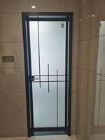 Porte battante moderne en aluminium pour placard, double battant, pour salle blanche médicale, étanche, en verre, pour salle blanche domestique, garantie 5 ans
