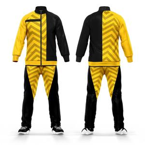 Chándales de fútbol personalizados OEM para hombres, uniforme de entrenamiento escolar con impresión por sublimación completa con cierre de cintura elástica - Product Image 4