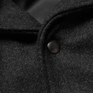 Veste bomber décontractée pour homme OEM, veste de baseball athlétique avec logo brodé, veste universitaire pour homme - Product Image 5