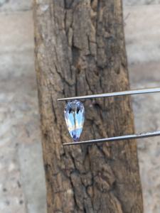 Natural no calentado Bio Color tanzanita piedra de corte de pera larga con excelente calidad de Color Zoisita Natural 1,36 quilates lupa limpia - Product Image 6