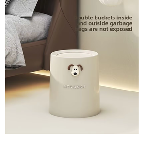 Open Top Rectangular Plastic Trash Can Large Capacity Home Storage for Living Room Bedroom <b>Kitchen</b> Fun Stylish <b>Bin</b> - Product Image 2