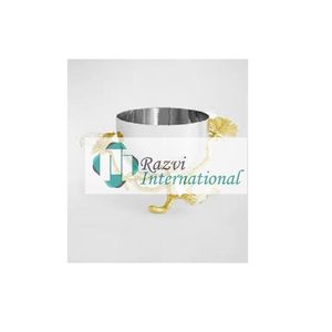 Cuenco de hoja de roble negro y dorado, decoración de diseño elegante de lujo, cuencos antiguos para servir frutas de lujo de la mejor calidad al por mayor - Product Image 2