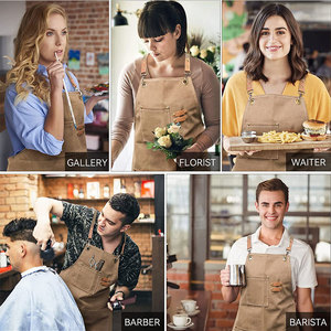 Delantales de Trabajo de Algodón al Por Mayor de Fábrica, Transpirables, con Logotipo Personalizado, Duraderos, Impermeables, Precio Económico - Product Image 5
