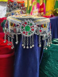 Pasador de Pelo Tradicional Afgano, Hecho a Mano, Étnico, Pashtún, Bordado, Vintage, con Diseño Floral - Product Image 3