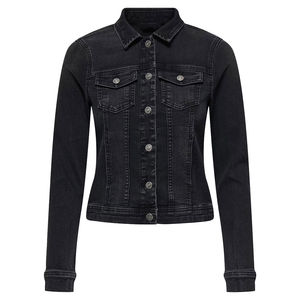 เสื้อแจ็คเก็ตยีนส์กันน้ำสำหรับผู้หญิง รุ่นรักษ์โลก สำหรับฤดูหนาว พร้อมฉนวนกันความร้อน ควบคุมอุณหภูมิ ปิดด้วยซิป ตกแต่งด้วยโลโก้ - Product Image 1