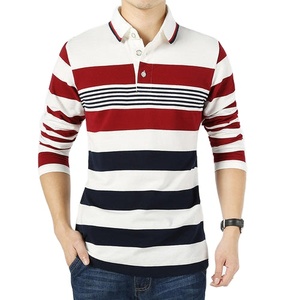 Exclusive เสื้อโปโลแขนยาวผู้ชายแห้งเร็วสบายๆผ้าฝ้าย100% ขายส่ง OEM ส่งออกที่มุ่งเน้นคุณภาพการออกแบบที่กำหนดเอง - Product Image 1