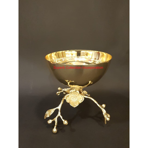 Quemador Bakhoor con acabado dorado de latón de lujo, cuenco decorativo para servidor, elegante soporte de exhibición de Metal con detalles de hojas, el mejor precio - Product Image 2