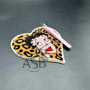 Betty Boop แผ่นต่อขนตาอะคริลิคพร้อมแม่เหล็กสำหรับแหนบแผ่นต่อขนตาโลโก้แบบกำหนดเอง - Product Image 1