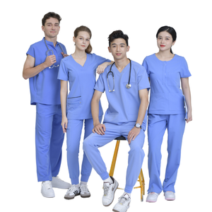 Uniforme médico unisex de enfermera de hospital transpirable de alta calidad personalizado con diseño de accesorios y logotipo - Product Image 2