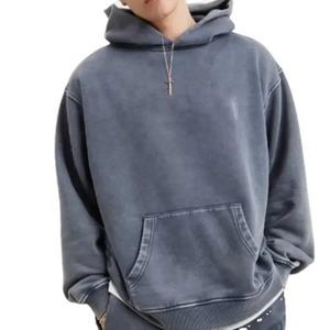 Sweat à capuche personnalisé à double couche, imprimé léopard, lourd, en molleton français, fausse fourrure, réversible, fermeture éclair - Product Image 4