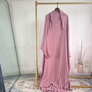Vestido largo holgado con capucha para mujer, ropa Abaya para rezar, Jilbab musulmán, Abayas, Dubai, Turquía - Product Image 6