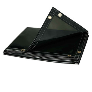 Đen Xanh Cam Vàng 4x6ft 6x6ft 6x8ft 8x10ft 14 mil trong suốt FR Vinyl Hàn rèm - Product Image 4
