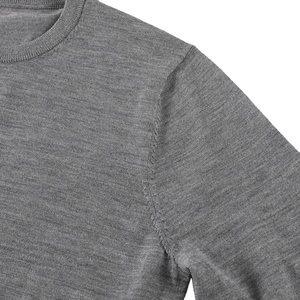 Suéter de Cuello Redondo Personalizado para Hombre, Otoño Invierno, 100% Lana Merino, Suéter de Punto, Jersey para Hombre, Ropa Casual - Product Image 4