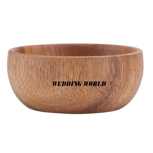 Juego de dos cuencos de madera para chocolate, cuencos de chocolate decorativos con estilo clásico y elegante al por mayor - Product Image 3