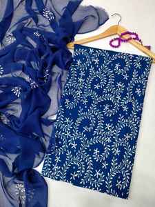 ชุดสلوار คามีซ ผ้าไหม/เรยอน/โมดอล ปักลายสไตล์อินเดียและปากีสถาน สำหรับทุกเพศ ชุดมุสลิมแบบหนา ปี 2023 ปรับแต่งได้ - Product Image 5