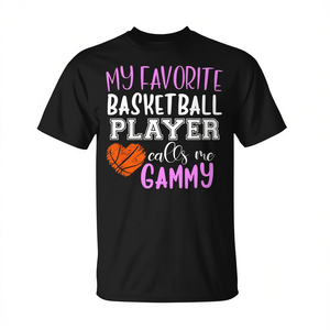 Mi jugador de baloncesto favorito me llama Gammy - Camiseta - Product Image 2
